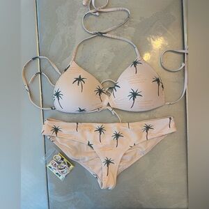 Body Glove Palm Print Bikini Top and bottom